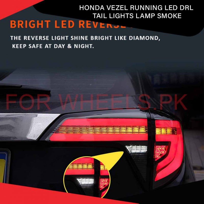 Honda Vezel Running Led Drl Tail Lights Lamp Smoke
