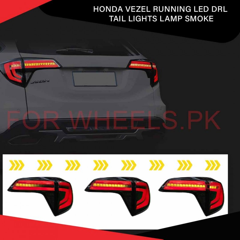 Honda Vezel Running Led Drl Tail Lights Lamp Smoke
