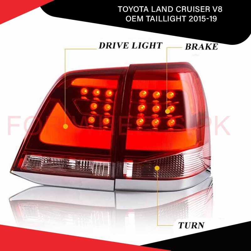 Toyota Land Cruiser V8 Oem Taillight 2015-19