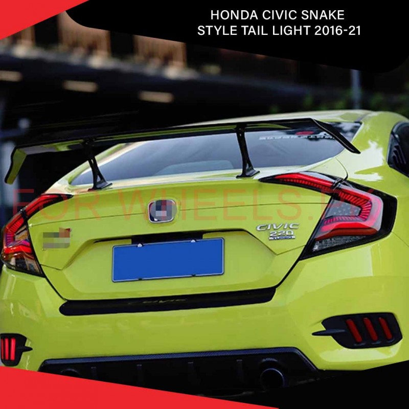 Honda Civic Snake Style Tail Light 2016-21