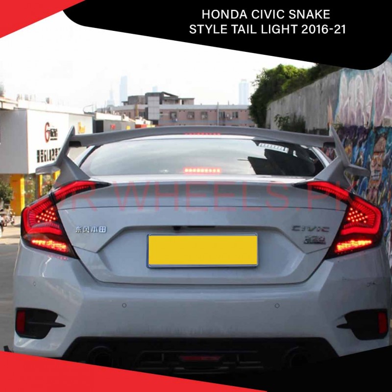 Honda Civic Snake Style Tail Light 2016-21