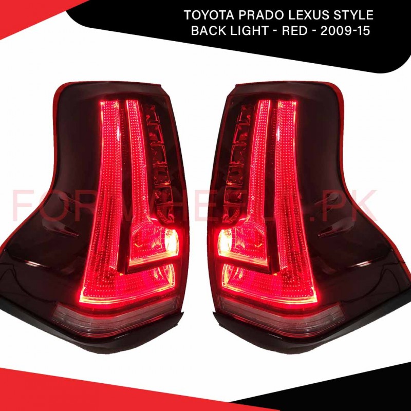 Toyota Prado Lexus Style Back Light - Red - 2009-15
