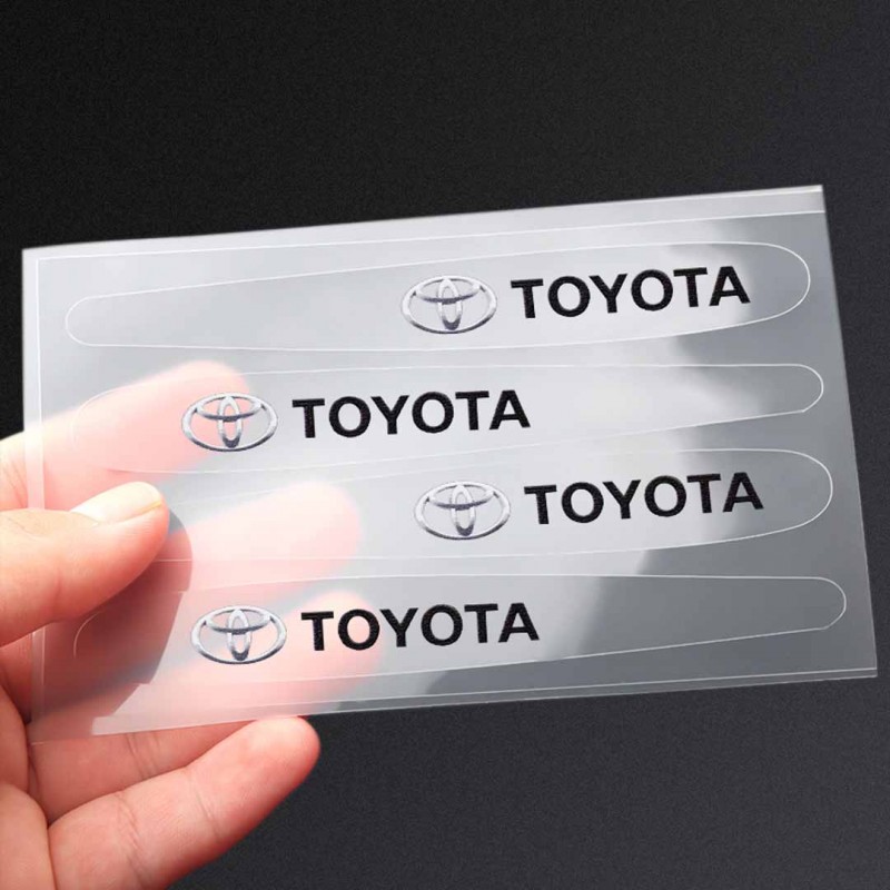 8Pcs Transparent Car Door Handle Cup Anti Scratches Stickers Protective Film For Toyota