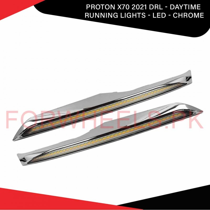 Proton X70 2021 Drl - Daytime Running Lights - Led - Chrome