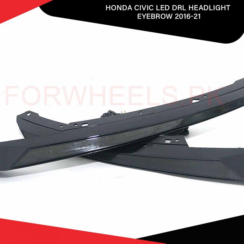 Honda Civic Led Drl Headlight Eyebrow 2016-21