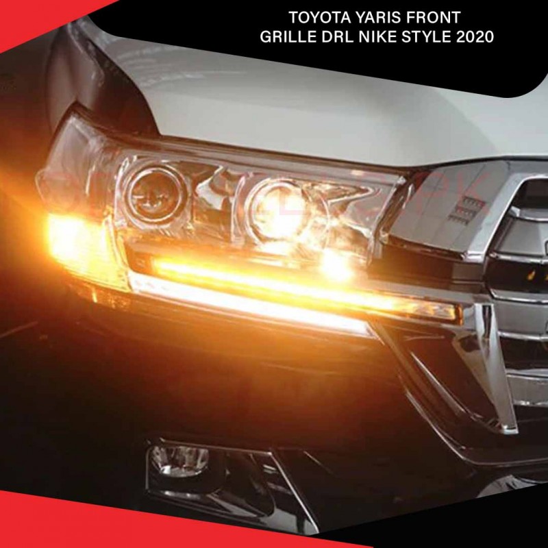 Toyota Land Cruiser Led Headlight Strip Chrome Abs Daytime Running Light - Model 2015-2018