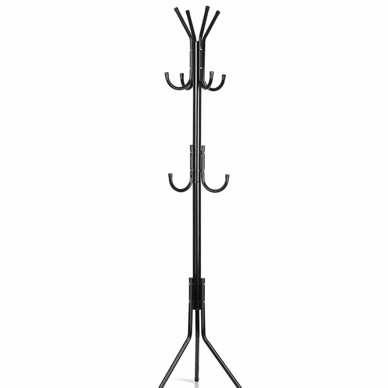 Coat Hanging Stand with Hooks Garment Hanger