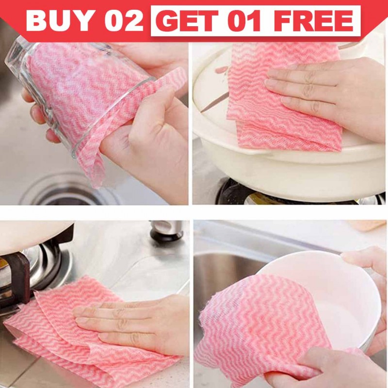 Disposable Cleaning Towels Buy 02 And Get 01 Free
