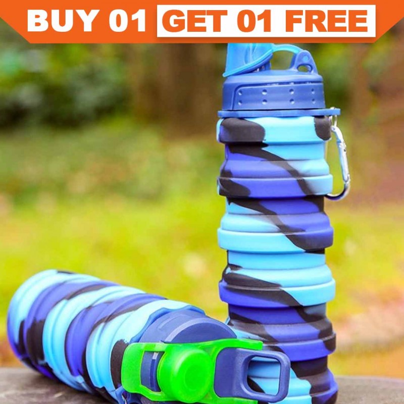 Multicolor Collapsible Water Bottles Buy 01 & Get 01 Free