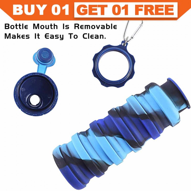 Multicolor Collapsible Water Bottles Buy 01 & Get 01 Free