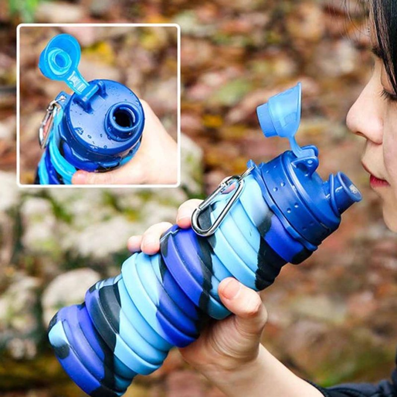 Multicolor Collapsible Water Bottles