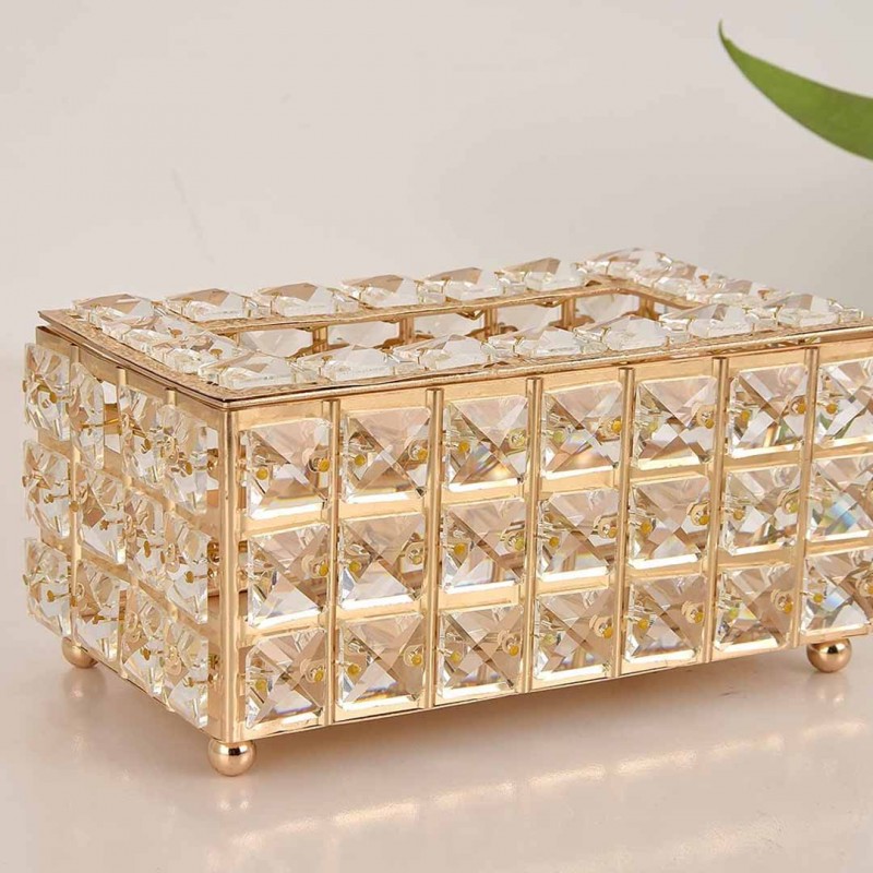 Crystal Tissue Box Cover 