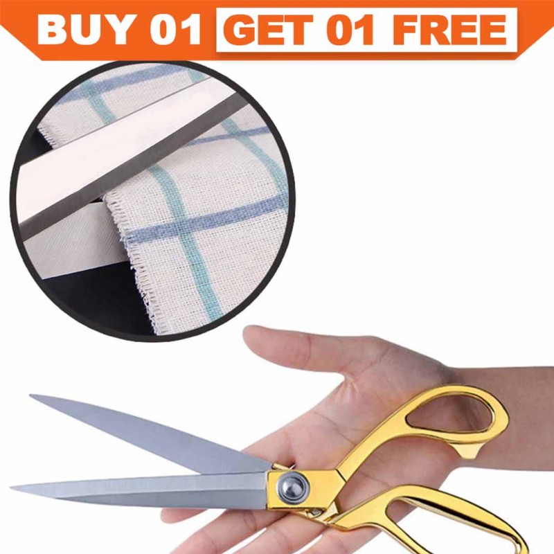 Vintage Stainless Steel Tailor Scissors Sewing Tools Cutting Craft Buy 01 & Get 01 Free