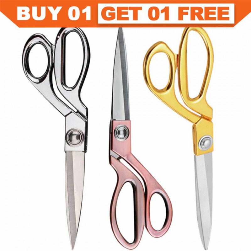 Vintage Stainless Steel Tailor Scissors Sewing Tools Cutting Craft Buy 01 & Get 01 Free