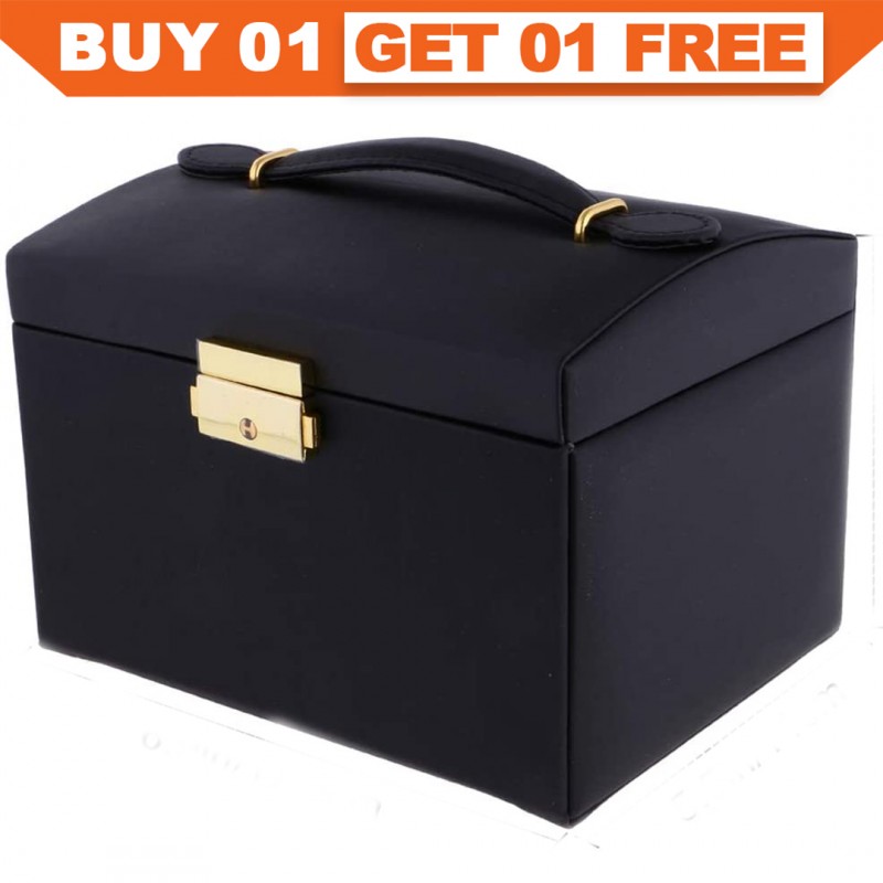 3 Layer Lockable Jewellery Box Buy 01 & Get 01 Free