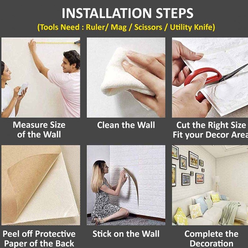 Beige Cream Circular Shapes 3D Wall Panel, Peel And Stick Wall Sticker Pack Of 20