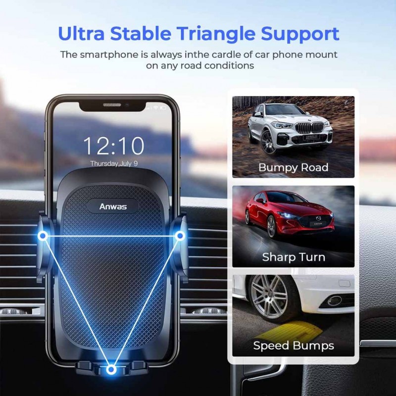 Car Phone Mount for Air Vent 360°Rotation HD-10