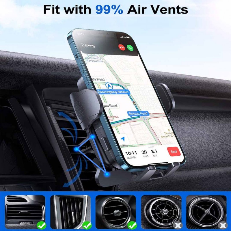 Car Phone Mount for Air Vent 360°Rotation HD-10