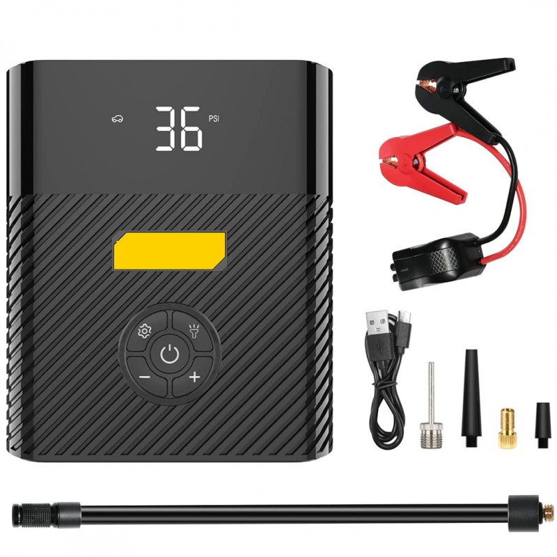 Air Compressor Portable Mini Inflator Electric Tire Pump
