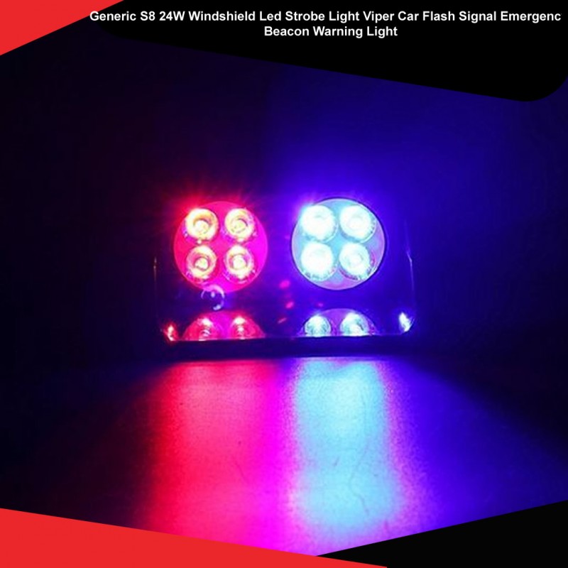 Generic S8 24W Windshield Led Strobe Light Viper Car Flash Signal Emergency Beacon Warning Light