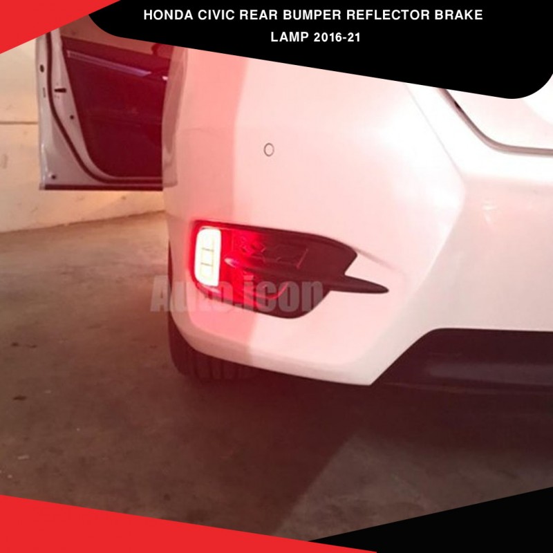 Honda Civic Model 2016-2021 Rear Bumper Reflector Brake Lamp