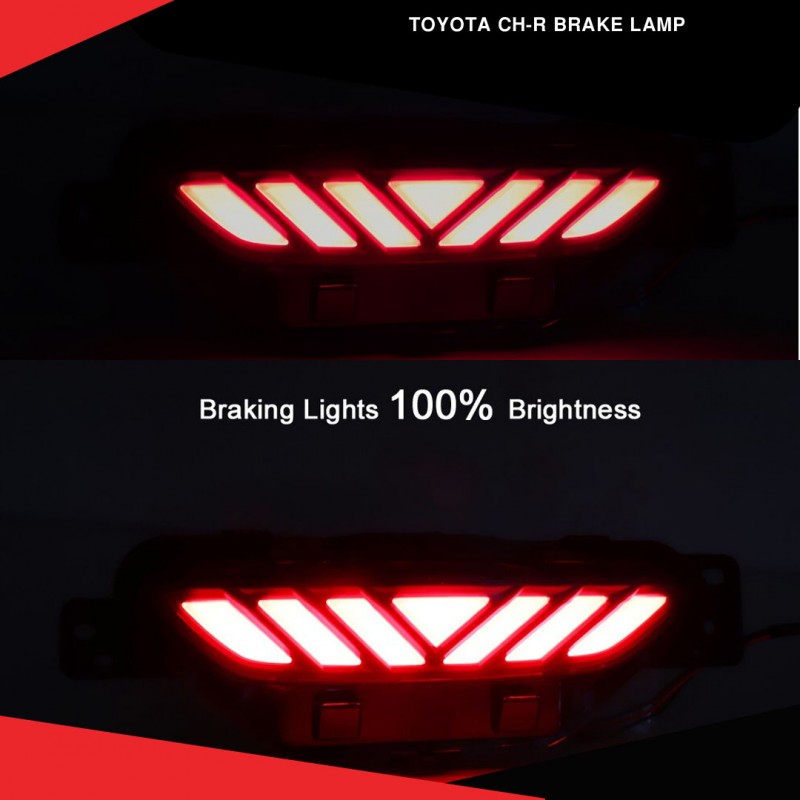 Toyota CHR Model 2017-2021 Back Middle Bumper Brake Lamp Warning Tail LED Light