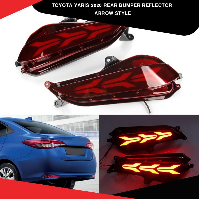 Toyota Yaris 2020 Rear Bumper Arrow Style