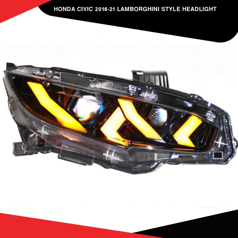 Honda Civic 2016-21 Lamborghini Style Headlight