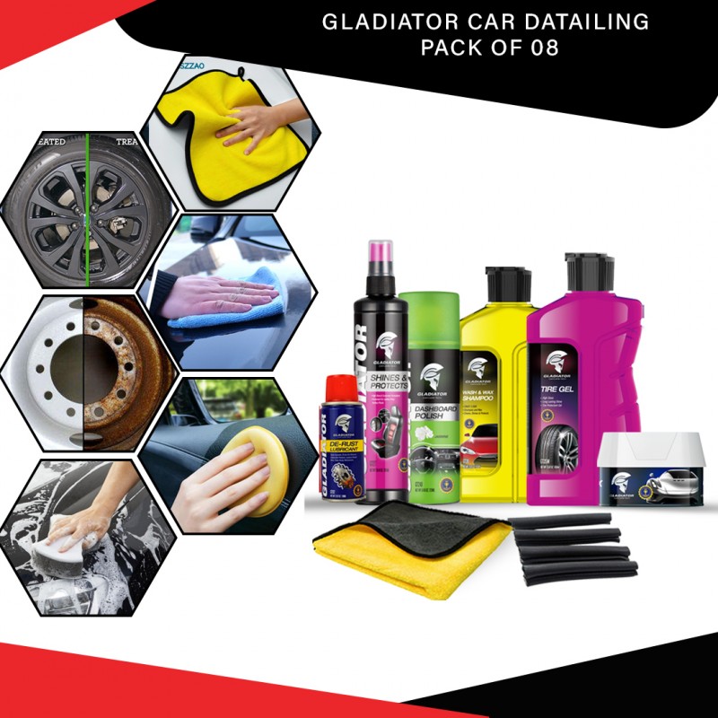 Gladiator Car Detailing Pack Of 08