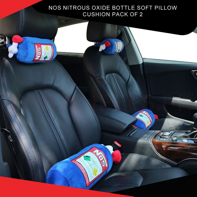 Nos Mitrous Oxide Bottle Soft Pillow Cushion Pack of 2