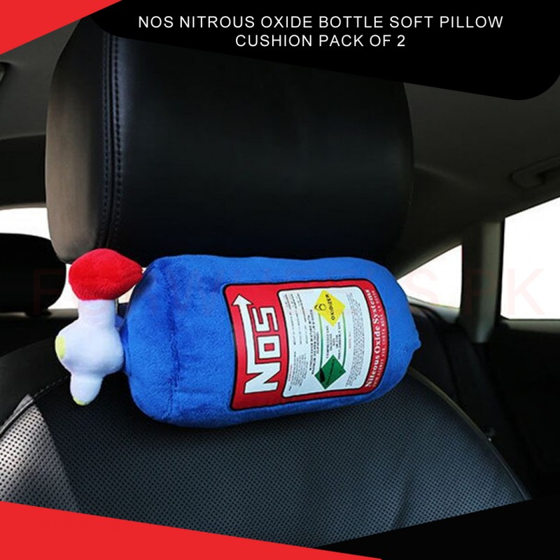 Nos Mitrous Oxide Bottle Soft Pillow Cushion Pack of 2