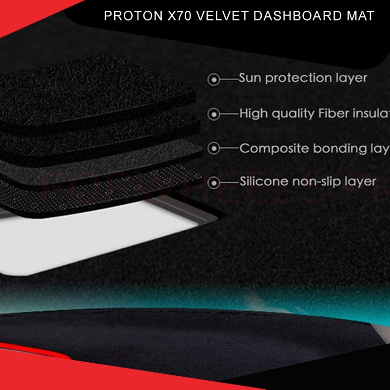 Proton x70 Velvet Dashboard Mat