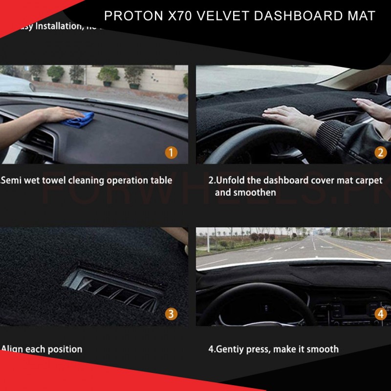 Proton x70 Velvet Dashboard Mat