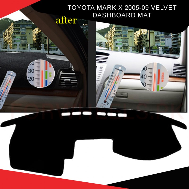 Toyota Mark x 2005-09 Velvet Dashboard Mat