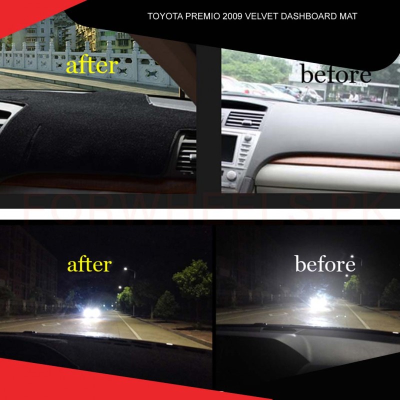 Toyota Premio 2009 Velvet Dashboard Mat