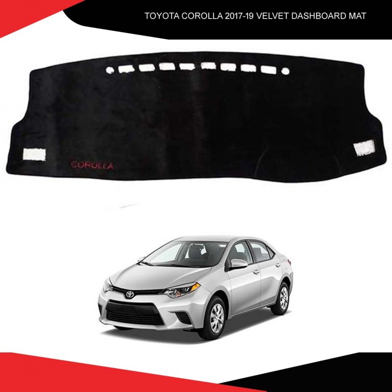 Toyota Corolla 2017-19 Velvet Dashboard Mat
