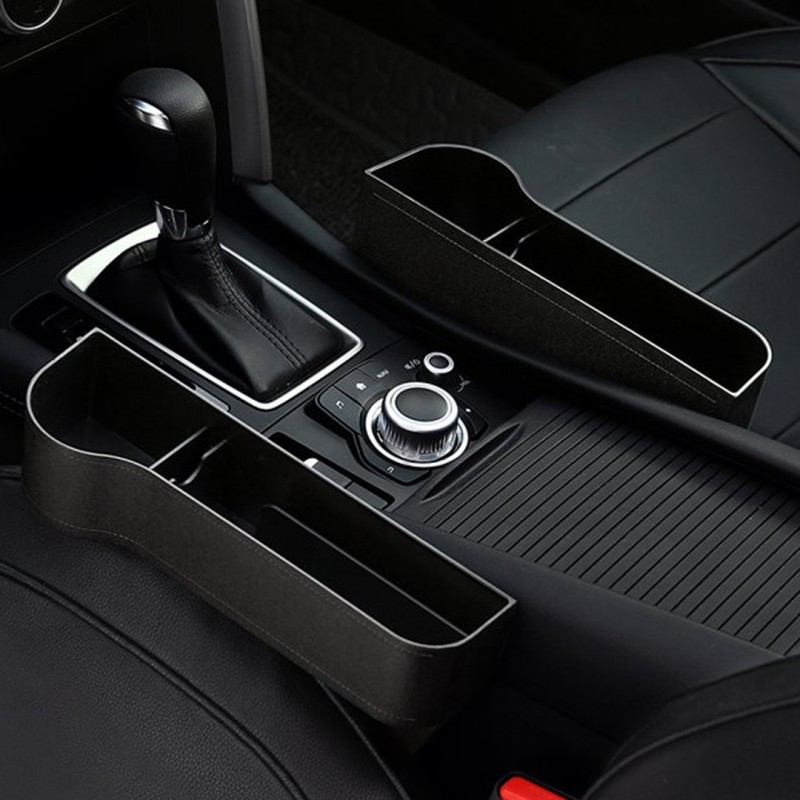Multifunctional Car Seat Gap Organizer with Cup Holder Passenger Side