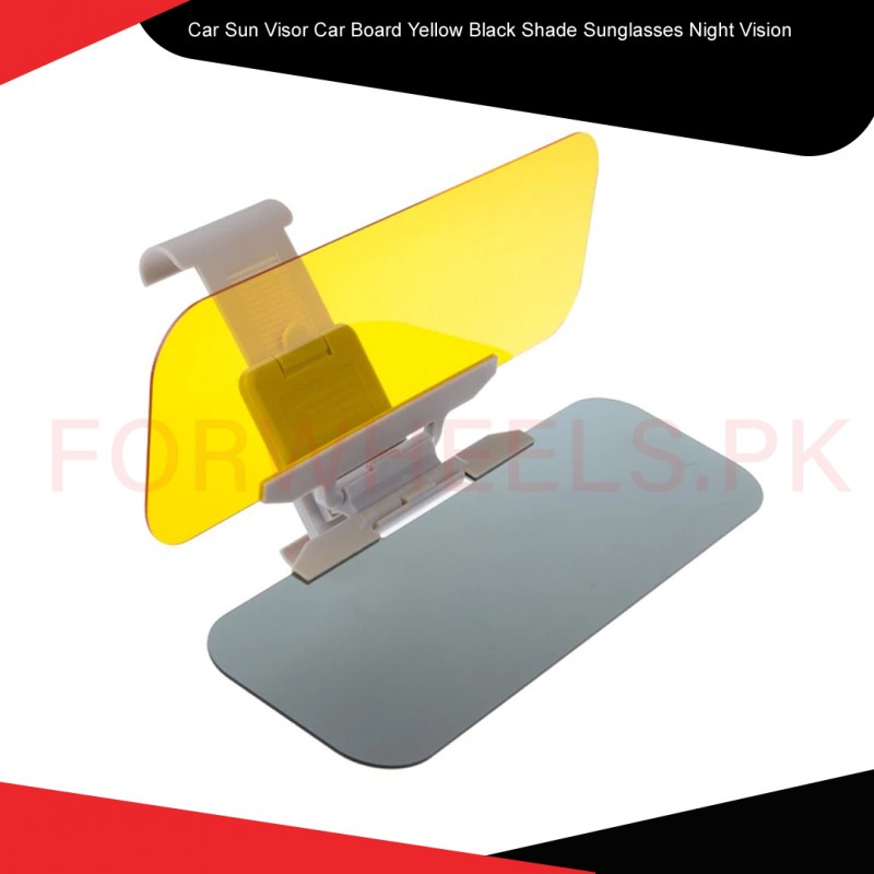 Car Sun Visor Car Board Yellow Black Shade Sun Glasses Night Vision