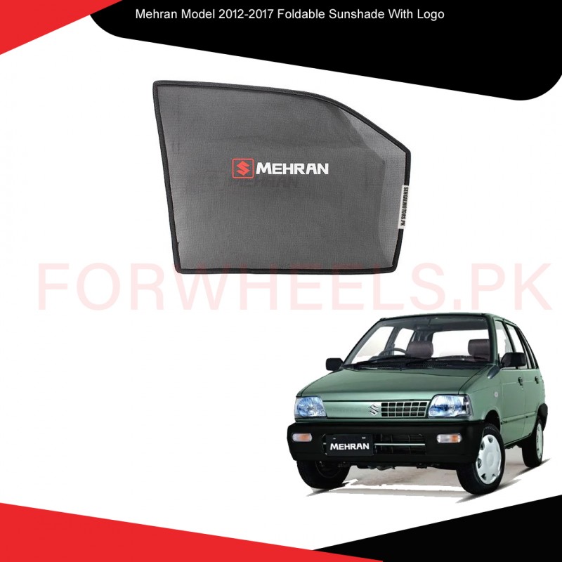 Suzuki Mehran Model 2012-2017 Foldable & Flexible Side Sunshade With Logo