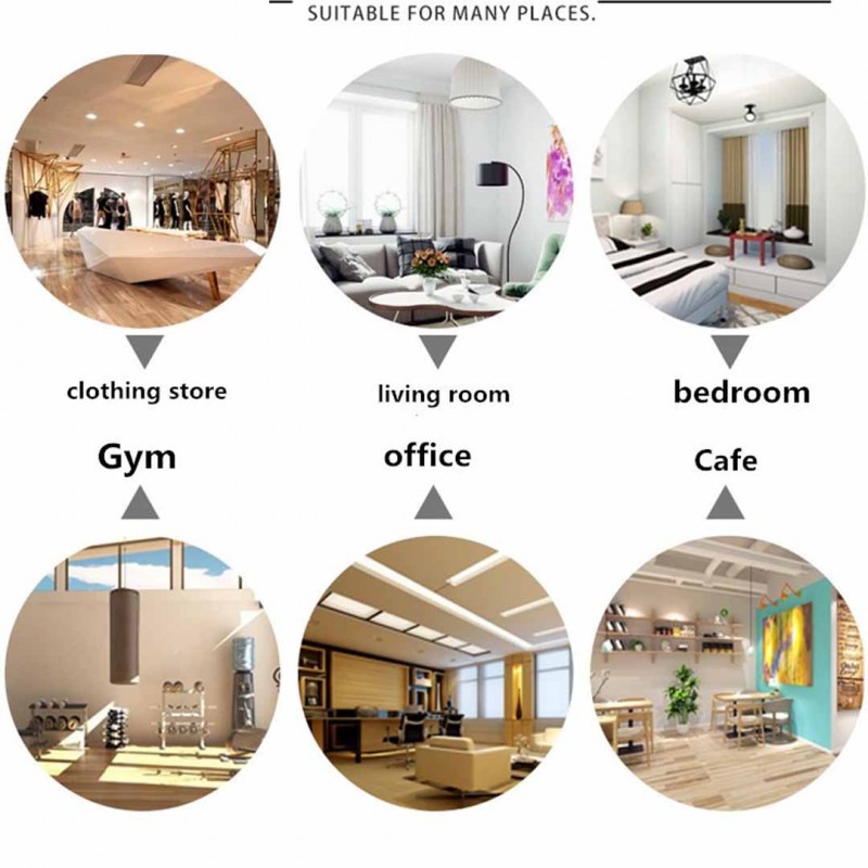 3D Self Adhesive Wall Stickers Wood Grain Dark Maroon Pack Of 30