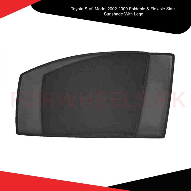 Toyota Surf Model 2002-2009 Foldable & Flexible Side Sunshade With Logo