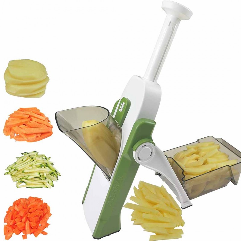Once For All Vegetable Cutter Mandoline Slicer The Ultimate Kitchen Tool for Fast, Easy, and Safe Slicing