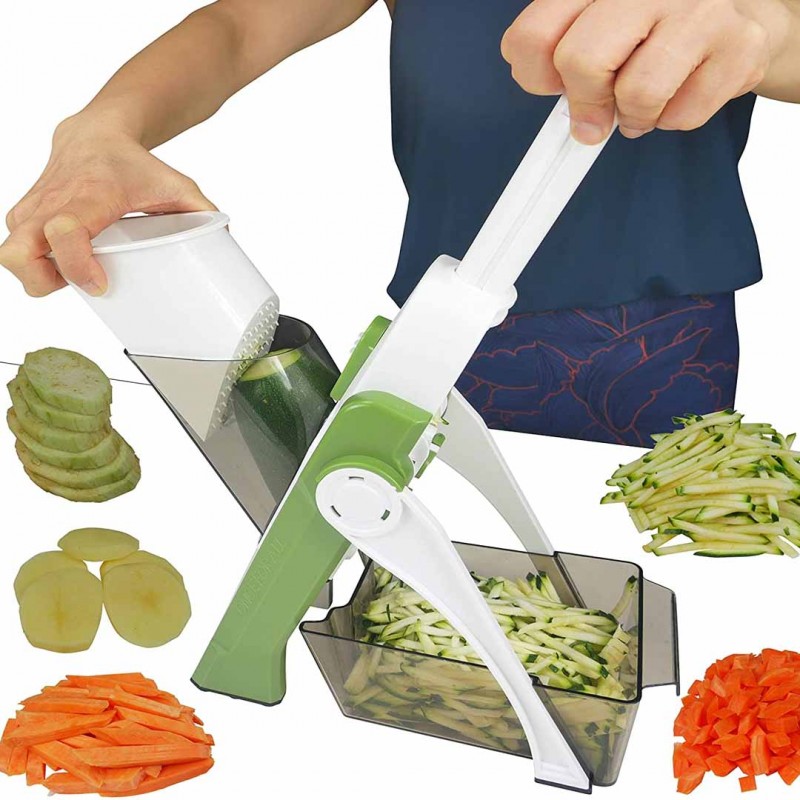 Once For All Vegetable Cutter Mandoline Slicer The Ultimate Kitchen Tool for Fast, Easy, and Safe Slicing