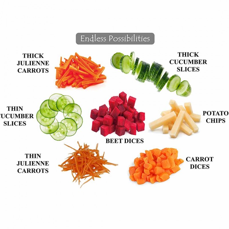 Once For All Vegetable Cutter Mandoline Slicer The Ultimate Kitchen Tool for Fast, Easy, and Safe Slicing