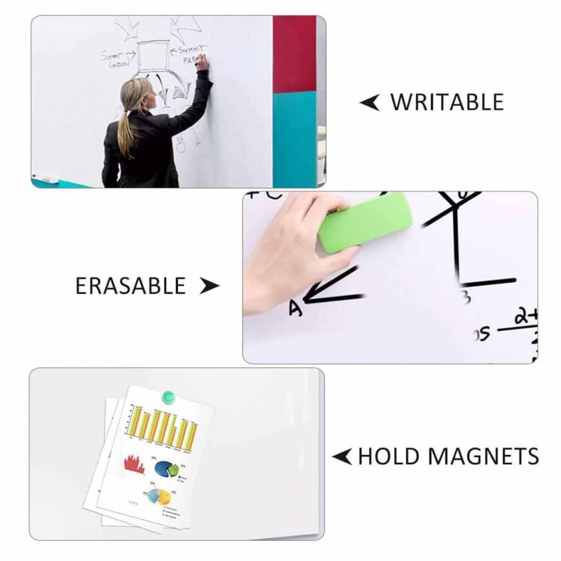 Large Magnetic Whiteboard Paper Self-Adhesive Magnetic Dry Erase Board