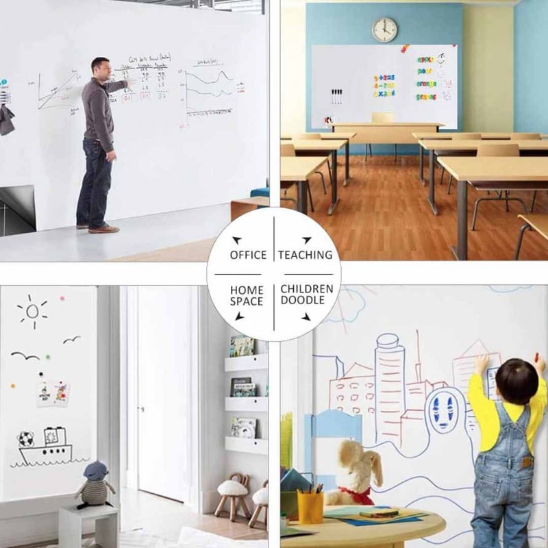 Large Magnetic Whiteboard Paper Self-Adhesive Magnetic Dry Erase Board