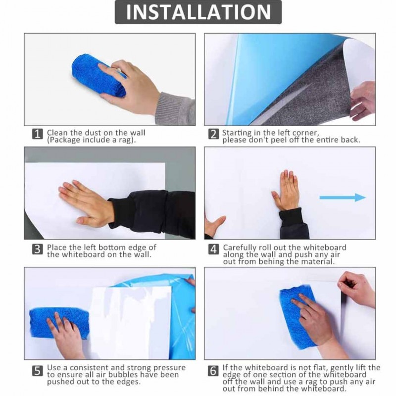 Large Magnetic Whiteboard Paper Self-Adhesive Magnetic Dry Erase Board