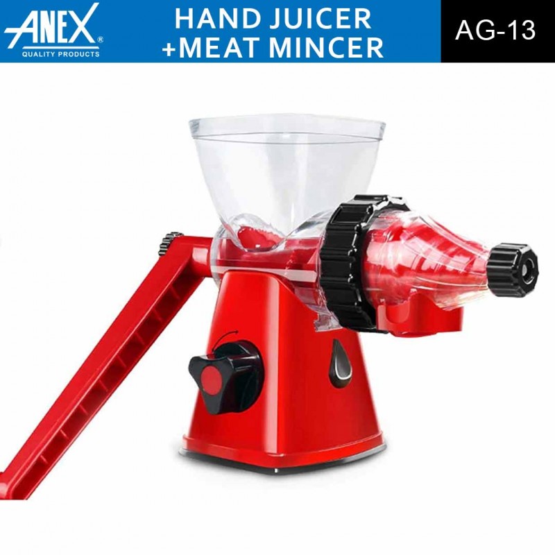 Anex AG 13 Handy Juicer and Meat Mincer 2 in 1 Kitchen Appliance for Juicing and Mincing