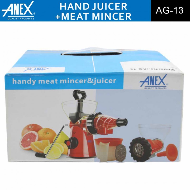 Anex AG 13 Handy Juicer and Meat Mincer 2 in 1 Kitchen Appliance for Juicing and Mincing