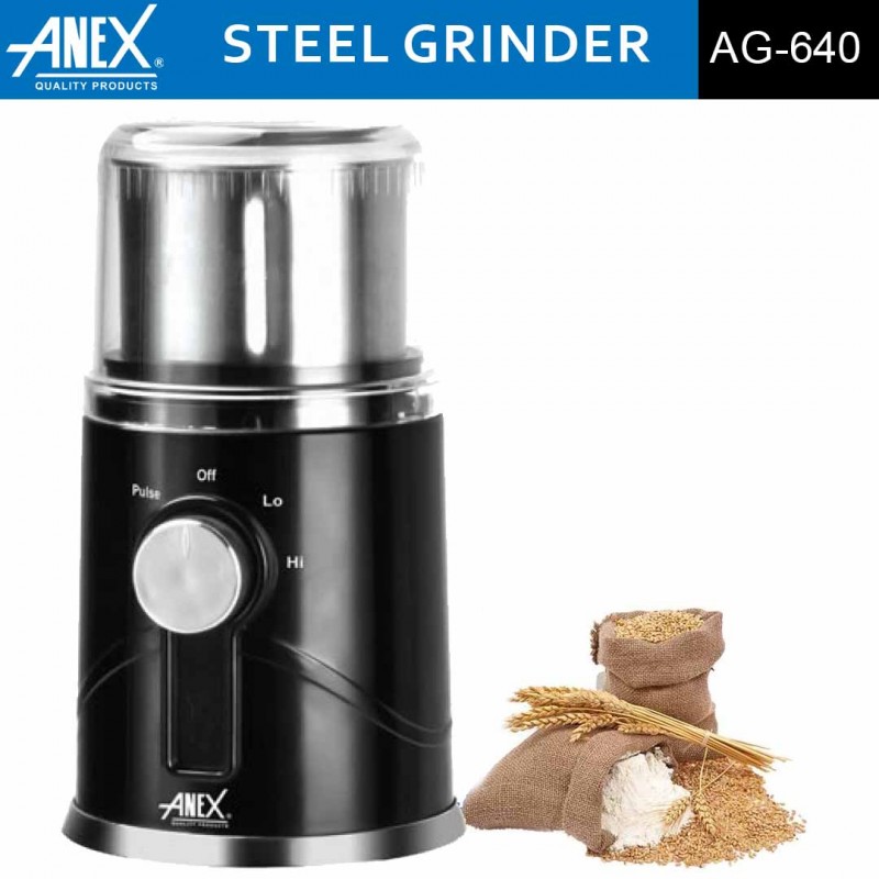 Anex AG 640 Deluxe Steel Dry Grinder High-Performance, Durable, and Easy to Clean